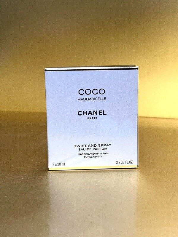 Chanel Coco Mademoiselle Women Perfume 3 X 0.7oz TWIST AND SPRAY New-Sealed(BD02)