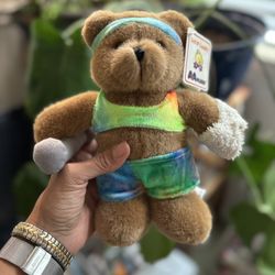 Vintage 8" Jazzercise Teddy Bear