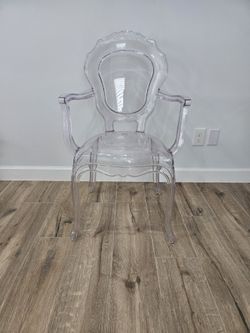 Princess Arm Chair/Clear Transparent Vanity Armchair