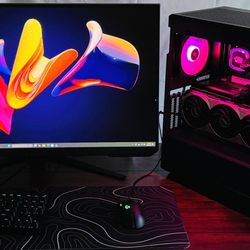 RTX4070 Gaming PC Setup 4070/13700KF/32GB, 32” 1440P 165Hz, Keyboard&Mouse *OBO*