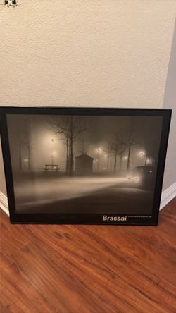 Large Brassaï Framed Lighted Wall Art – 36x28 – Untested