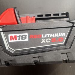 MILWAUKEE M18-18v / 5.0 BATTERY 