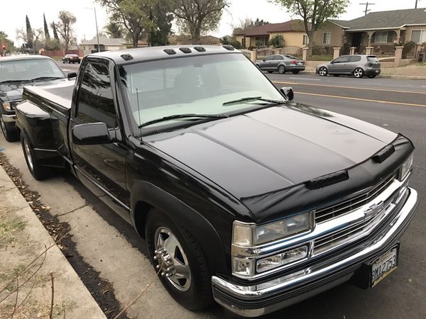 Rare 1997' Chevy 3500 Single Cab Dually , Lowered , Alcoas ...