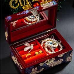 Intangible Cultural Heritage (ICH) mother-of-pearl inlaid lacquer jewelry box