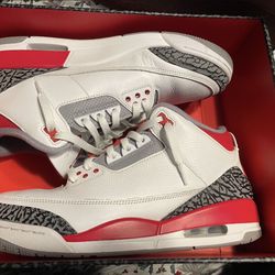 Jordan 3 Fire Red Size 11