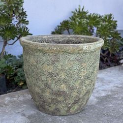 Hashimoto Nursery Planter Pot Crater Glaze 