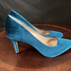 INC Women’s Blue Velvet Heels