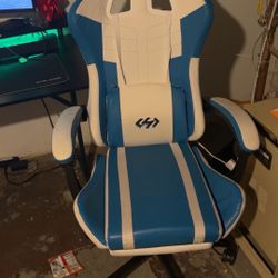 Gaming Desk And Chair And Monitor 