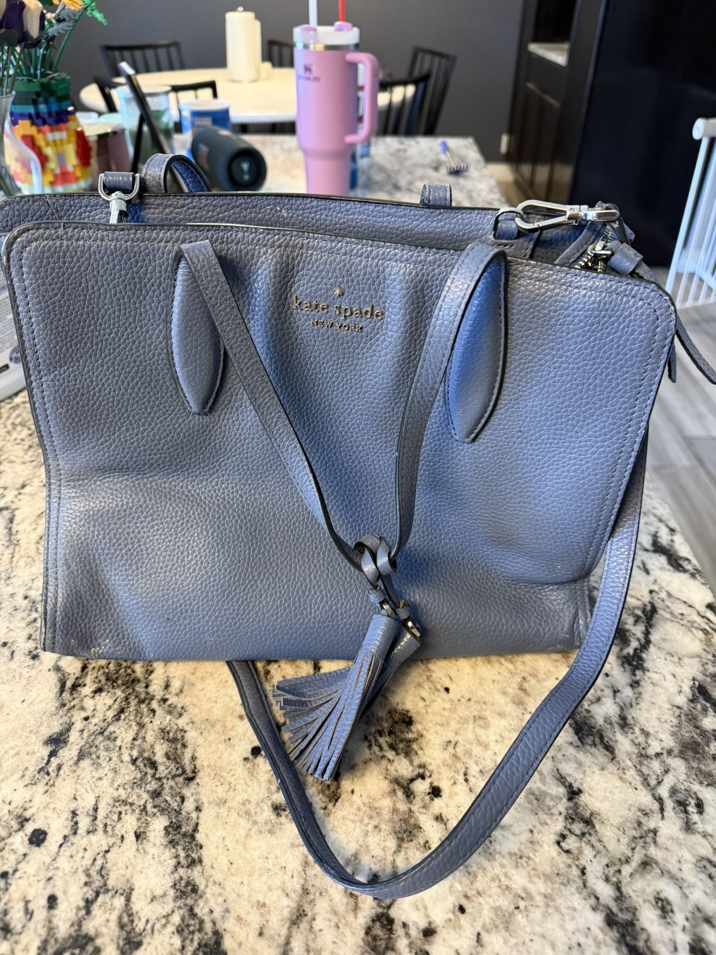 Kate Spade Blue Crossbody Tote
