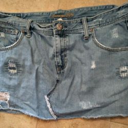 American Eagle Mini Jean Skirt Womens Size 16