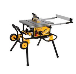 DEWALT 10-in 15 -Amp Portable Jobsite Table Saw with Foldable Rolling Stand
