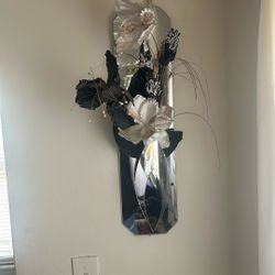 Hanging Mirror Flower Holder