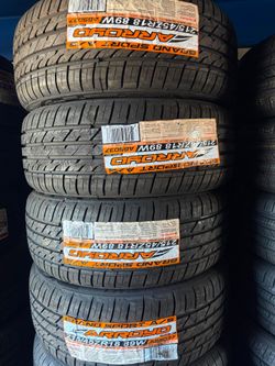 215/45/18 Arroyo Selling a set of new tires with a 50,000-mile warranty ✅🤩