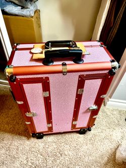 ROLLING MAKE UP CASE TRAVEL CART