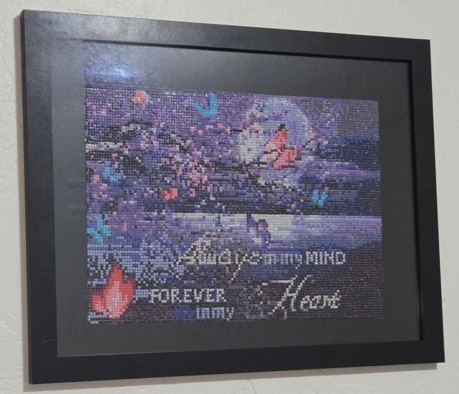 Purple and Black Wall Decor Accents