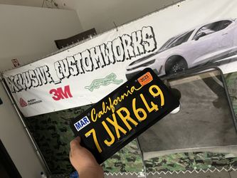 License Plate Wraps 