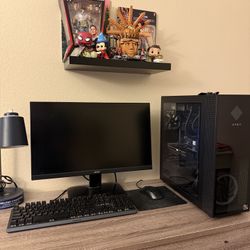 Gaming PC HP Omen with Monitor, Keyboard, Mouse