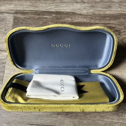 Yellow Gucci Glasses - Case 