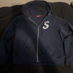 Supreme Zip Up Hoodie S Logo