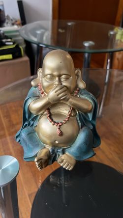Speak No Evil Buddha Figurine
