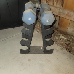 8pd Dumbells With Small Rack Firm Price 