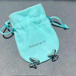Tiffany Co Sterling Silver  Bean Cuff Links  Cufflinks