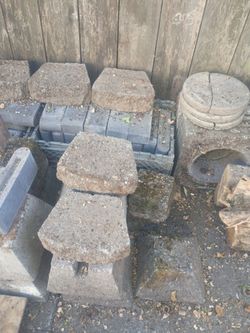 Concrete pavers 50cents, Each