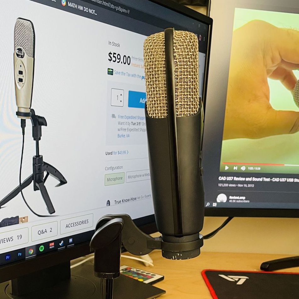 CAD U37 USB Studio Condenser Recording Microphone