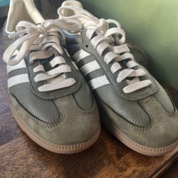 Olive Green Brand New Adidas Sambas