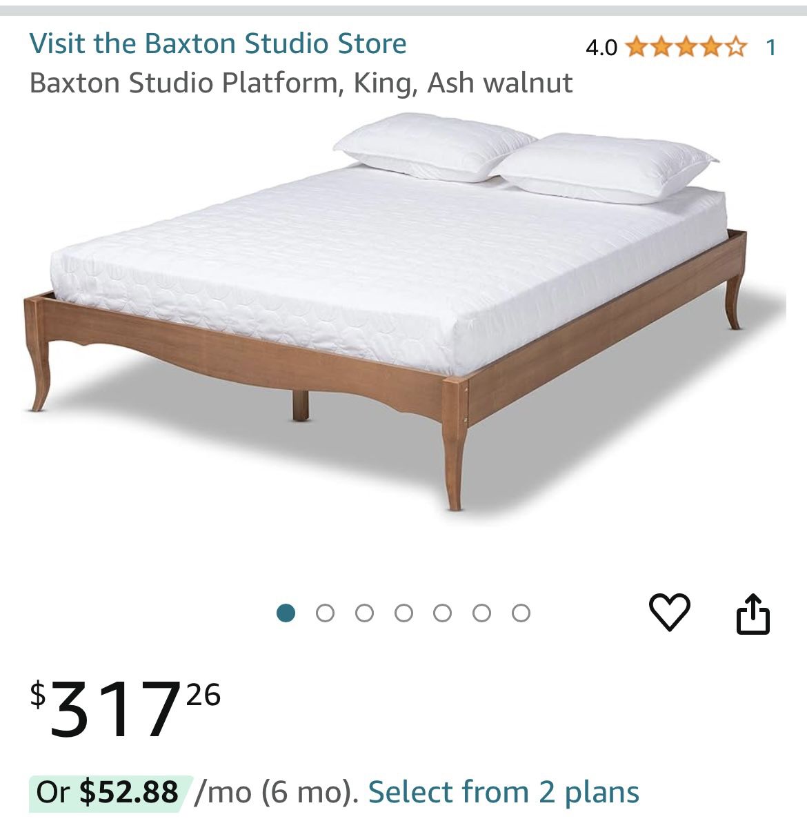 Baxton King Bed Frame
