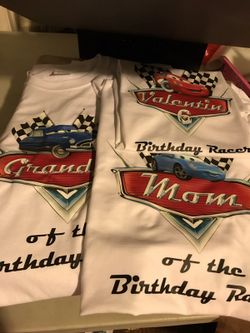 Disney's cars/ lightning mcqueen birthday Tshirts