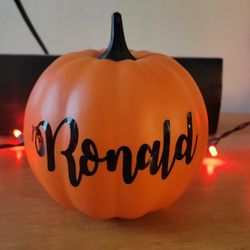Personalized Pumpkin