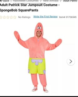 Patrick Star Adult Costume