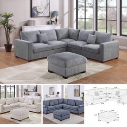 Sectional With Ottoman Brand New In Box 