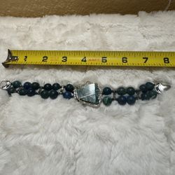 Vintage Turquoise Bracelet With Magnetic Clasp