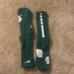 Forest Green Nike Elite Socks 10-12