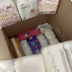 Box Of Diapers Size 1-3