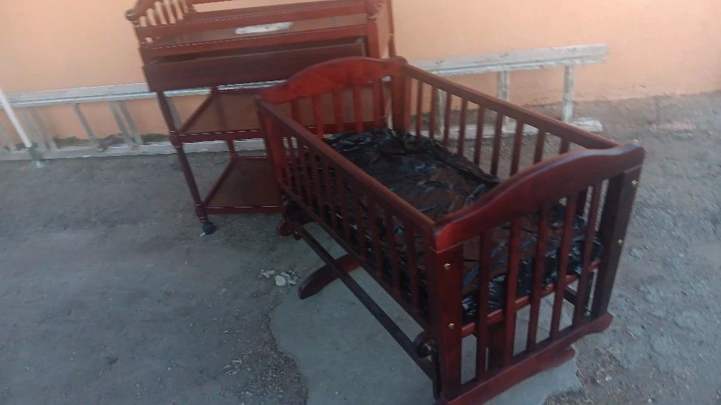 Crib And Changing Table