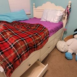 Full Size Trundle Bed Frame And Night Stand