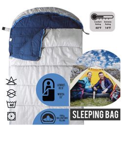 KHOMO GEAR - 3 Season - Sleeping Bag for Hiking Camping & Outdoor Activities - Compression Bag Included