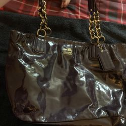Patent Leather Coach Bag