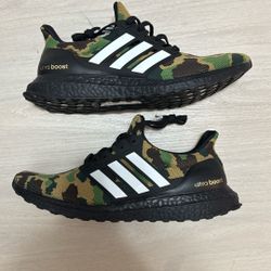A Bathing Ape BAPE x Adidas Ultraboost 4.0 'Green Camo' (Size US 10)