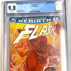 The Flash #1 9.8 DC August 2016 CGC DC Universe Rebirth Comics Joshua Williamson