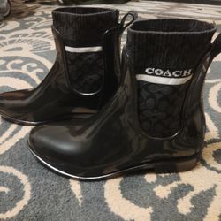 Coach Rivington Rain Boots Women's Size 8 