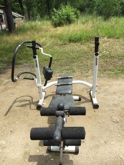 Exertec weight bench Squat rack weights for Sale in Todd