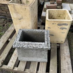 Raised Garden Planters Re-Purposed From Chimney Flue Liners - Please Read Post