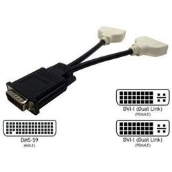 H9361 DMS-59 to Dual DVI Y-Splitter Cable

