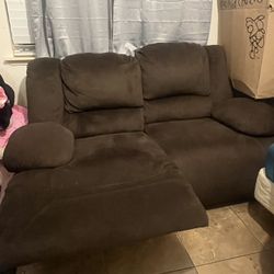 A Pair Of Recliner Lover Couches 