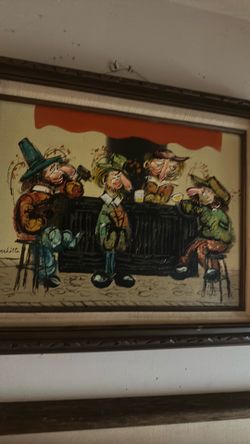 MCM signed painting