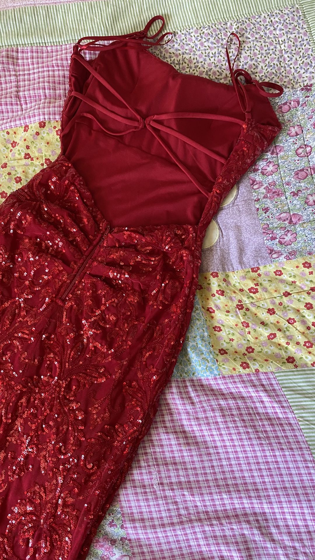 scala usa prom dresses Scala 61401 Prom Sequin Formal Beaded Long Dress - Rose - Size 10 main image 1